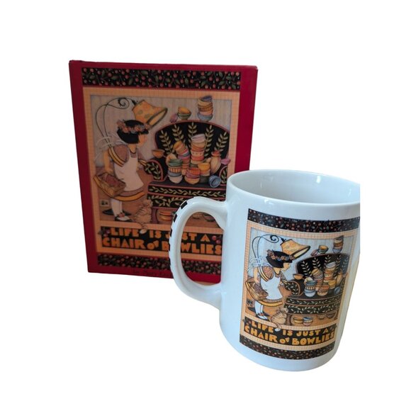 Mary Engelbreit Other - Mary Engelbreit HC Book & pencil desk mug Life is a just a Chair of Bowlies READ